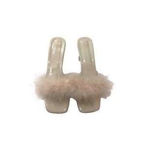 Women’s Square Toe Kitty Fur Heels